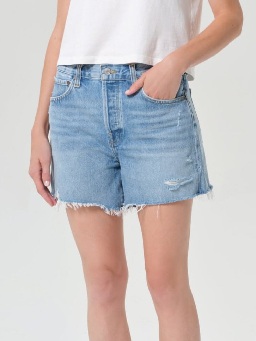 PRICE FIRM! Agolde Parker Long Shorts in "Swapmeet"